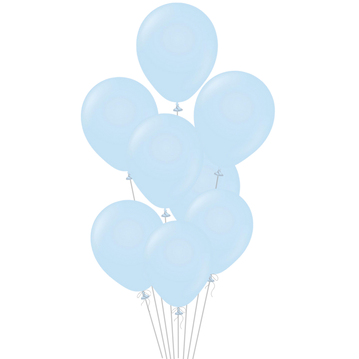 Baby Blue Latex Balloon, 12in