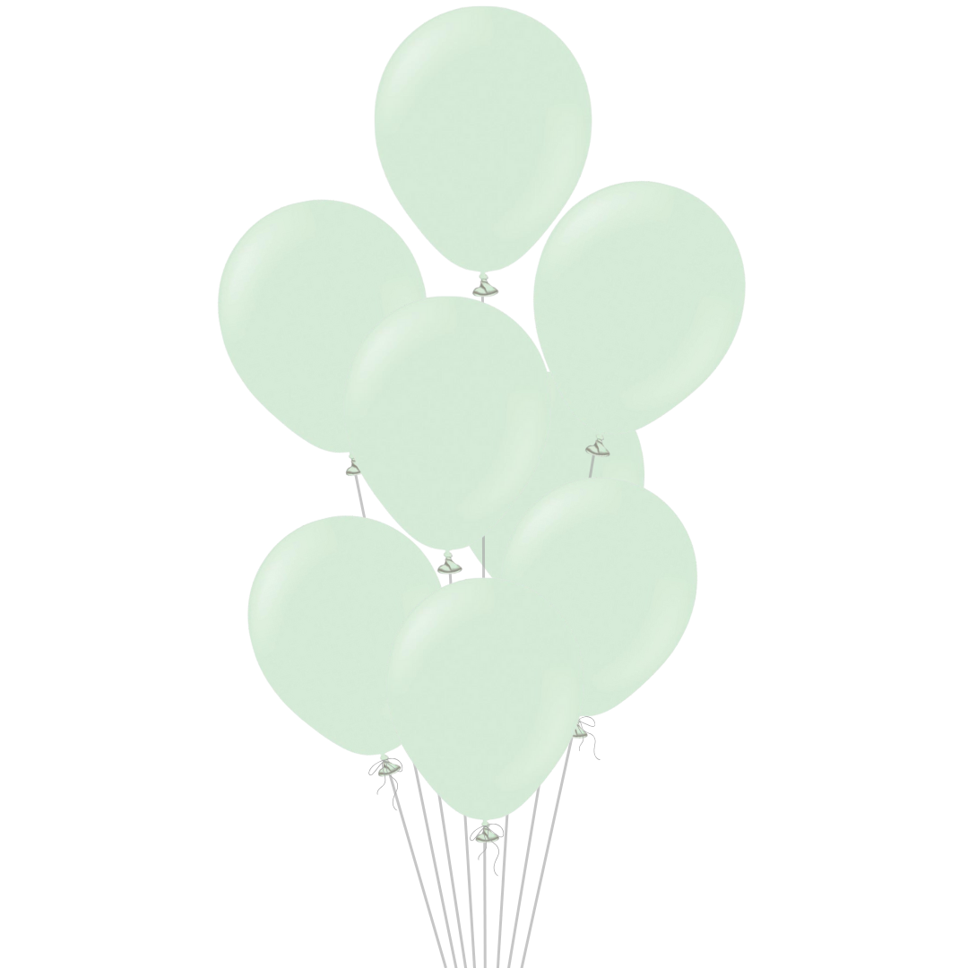 Pale Green Latex Balloon, 12in