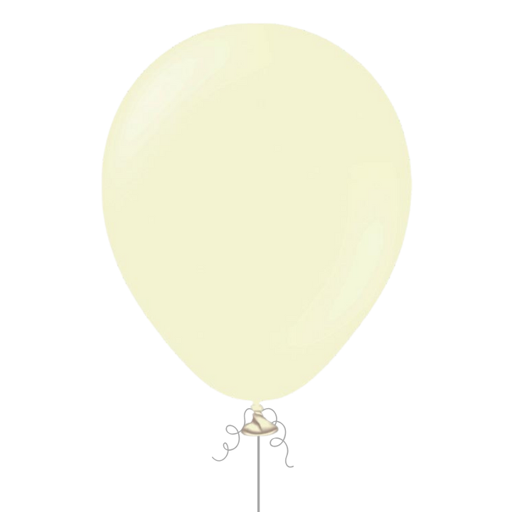 Pale Yellow Latex Balloon, 12in