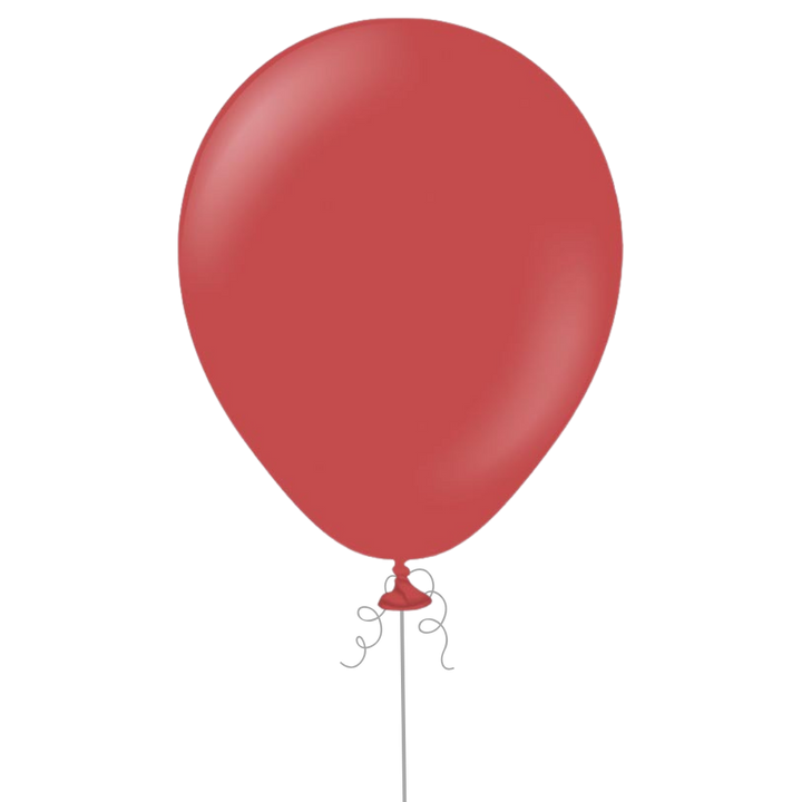 Deep Red Latex Balloon, 12in