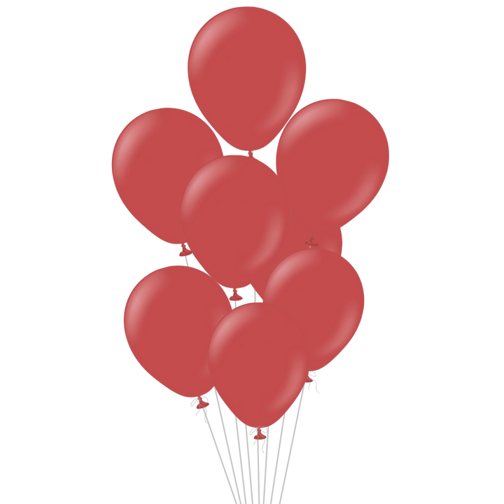 Deep Red Latex Balloon, 12in