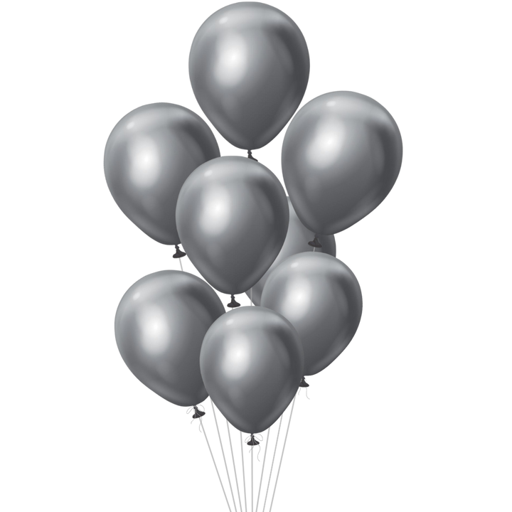 Space Gray Latex Balloon, 12in
