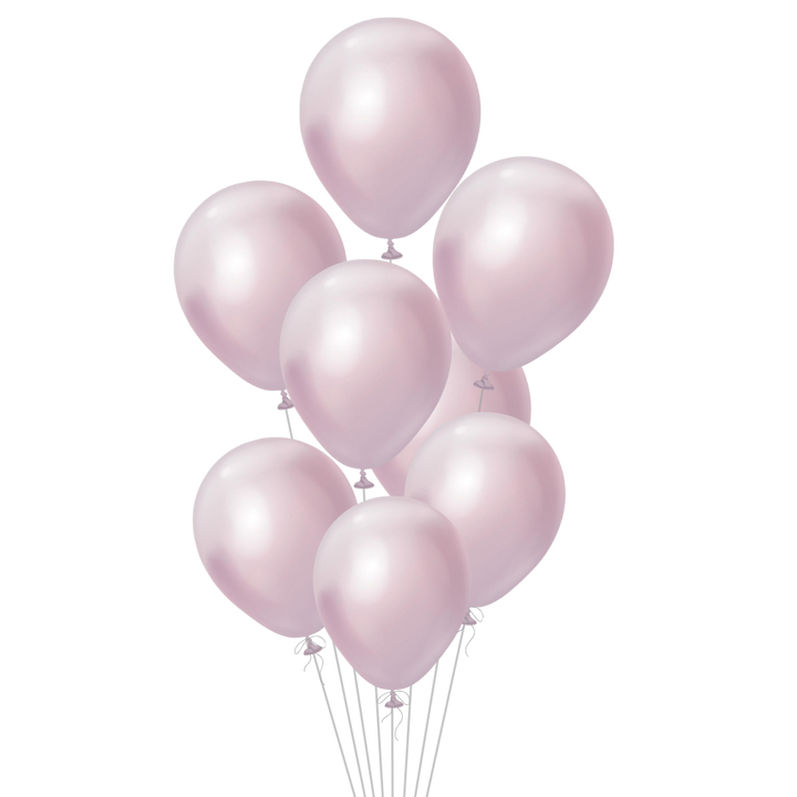 Pink Gold Latex Balloon, 12in