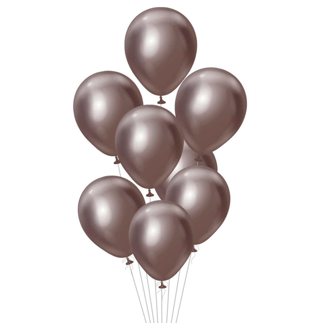 Brown Latex Balloon, 12in