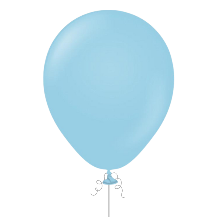 Macaron Blue Latex Balloon, 12in