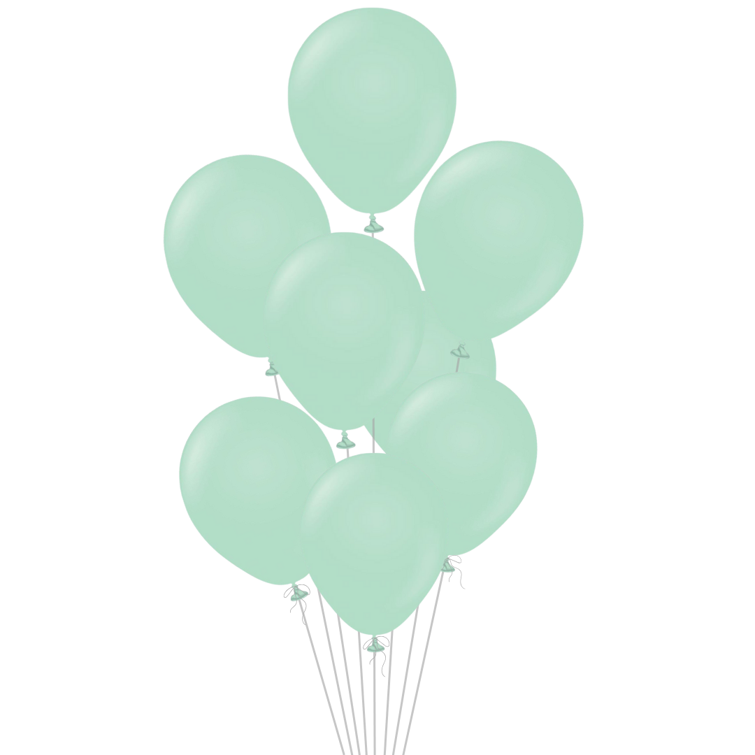 Macaron Green Latex Balloon, 12in