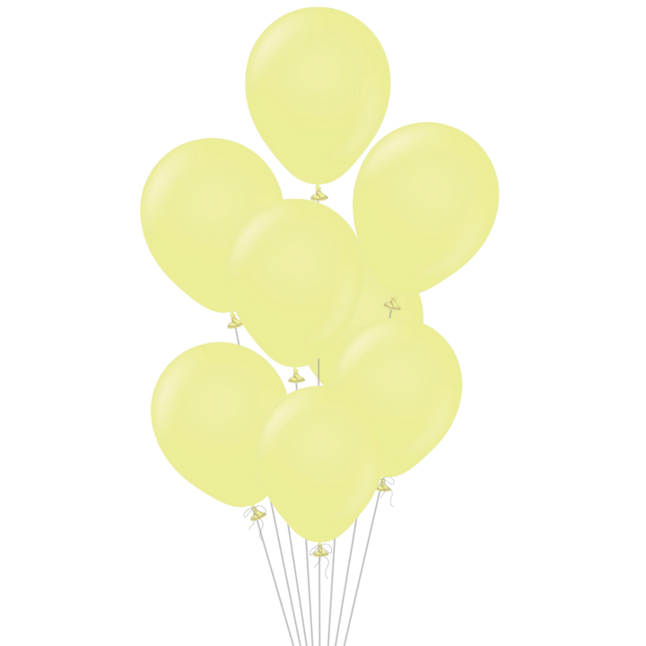 Macaron Yellow Latex Balloon, 12in
