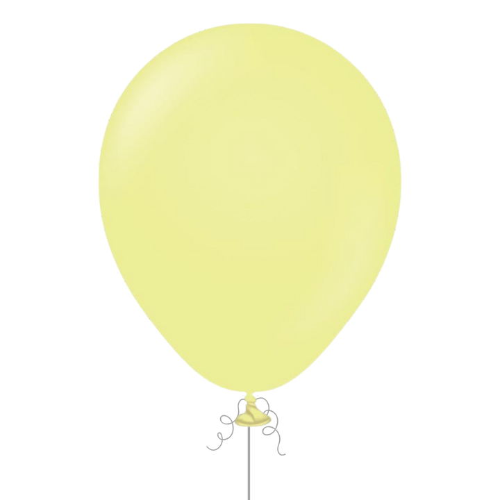 Macaron Yellow Latex Balloon, 12in