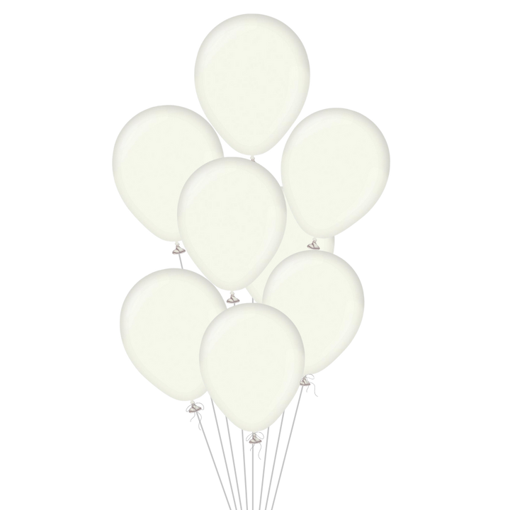White Latex Balloon, 12in