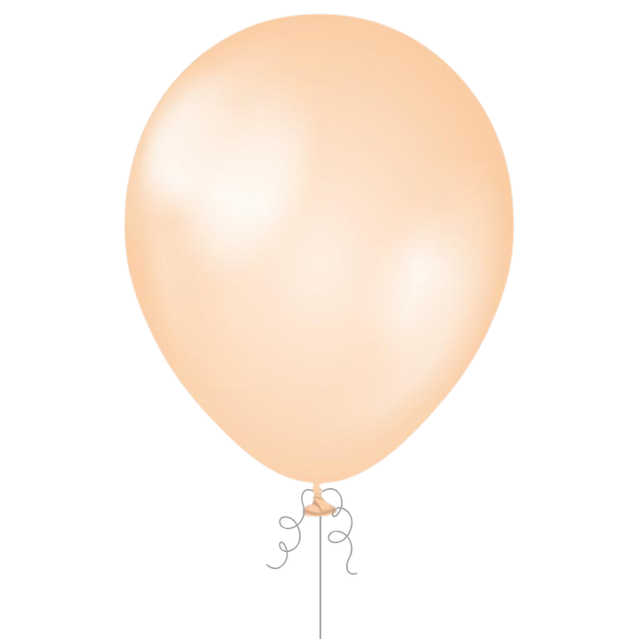 Light Apricot Latex Balloon, 12in