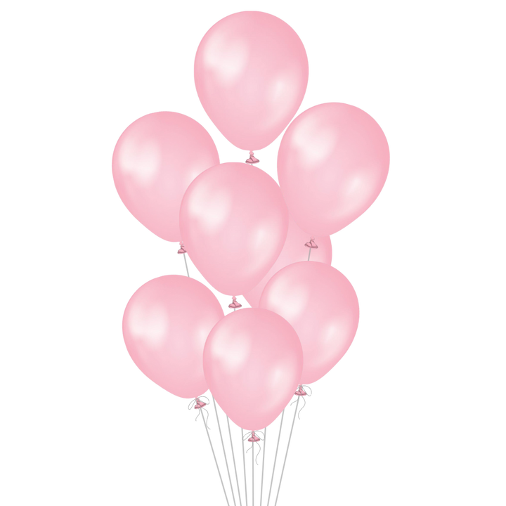 Pearl Pink Latex Balloon, 12in