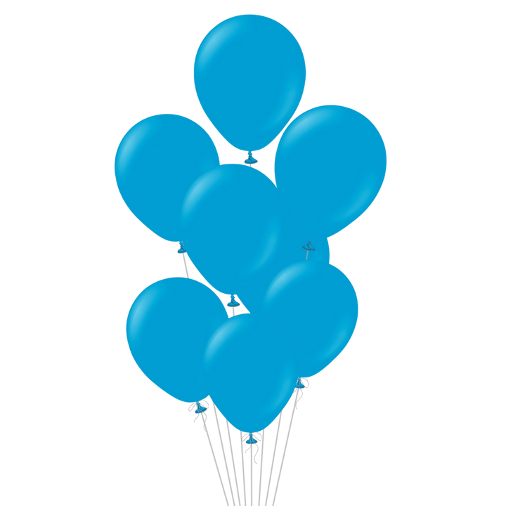 Caribbean Blue Latex Balloon, 12in