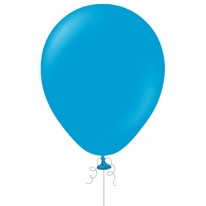 Caribbean Blue Latex Balloon, 12in