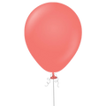 Coral balloon latex with ribbon classic decoration for birthday from Parte Haus party supply store in Bethesda MD
