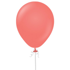 Coral balloon latex with ribbon classic decoration for birthday from Parte Haus party supply store in Bethesda MD