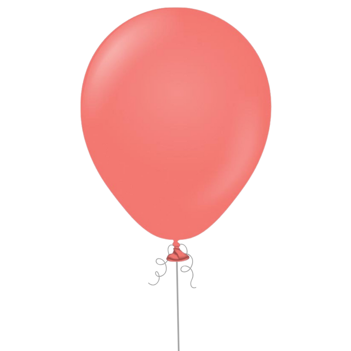 Coral Pink Latex Balloon, 12in