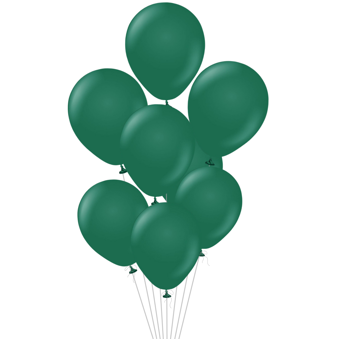 Dark Green Latex Balloon, 12in