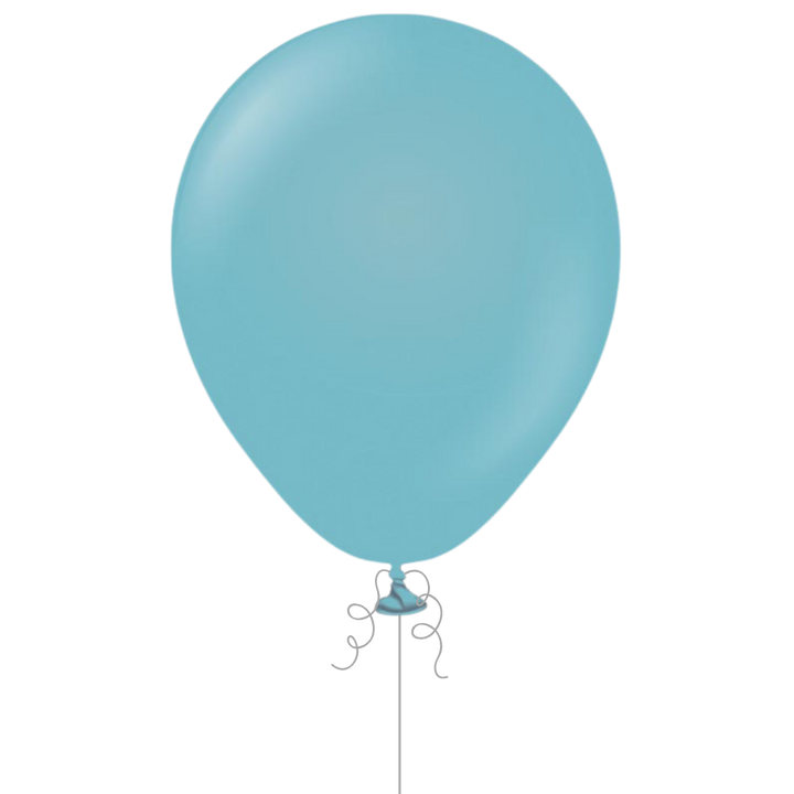 Retro Blue Latex Balloon, 12in