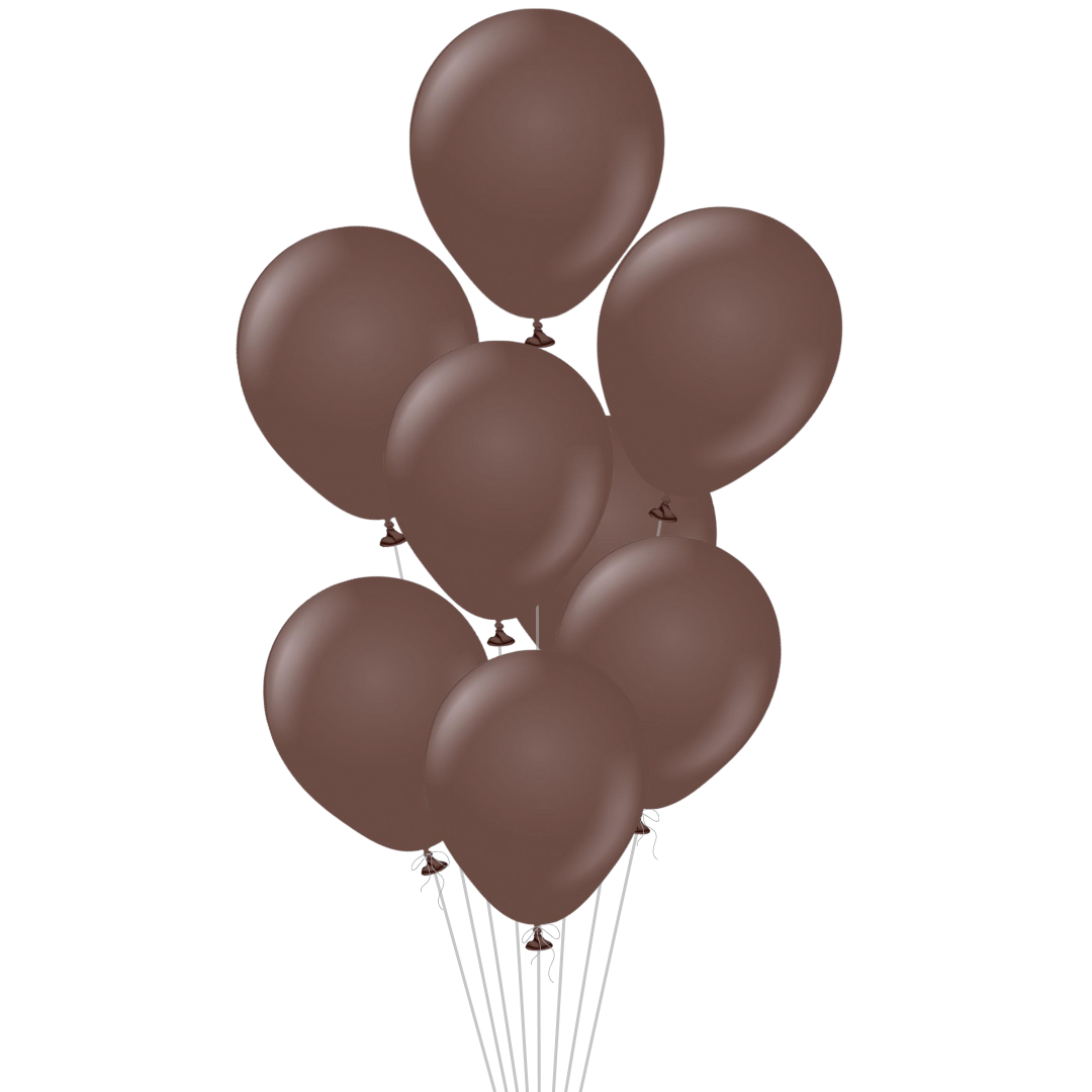 Chocolate Brown Latex Balloon, 12in