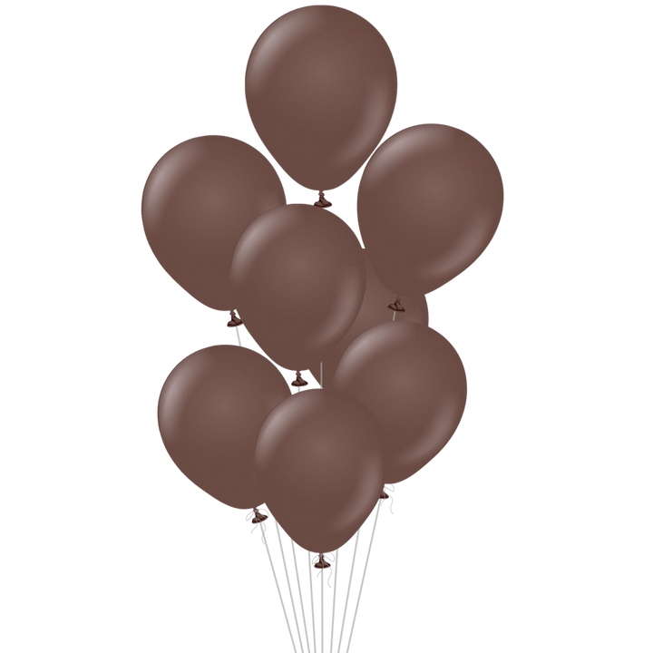 Chocolate Brown Latex Balloon, 12in