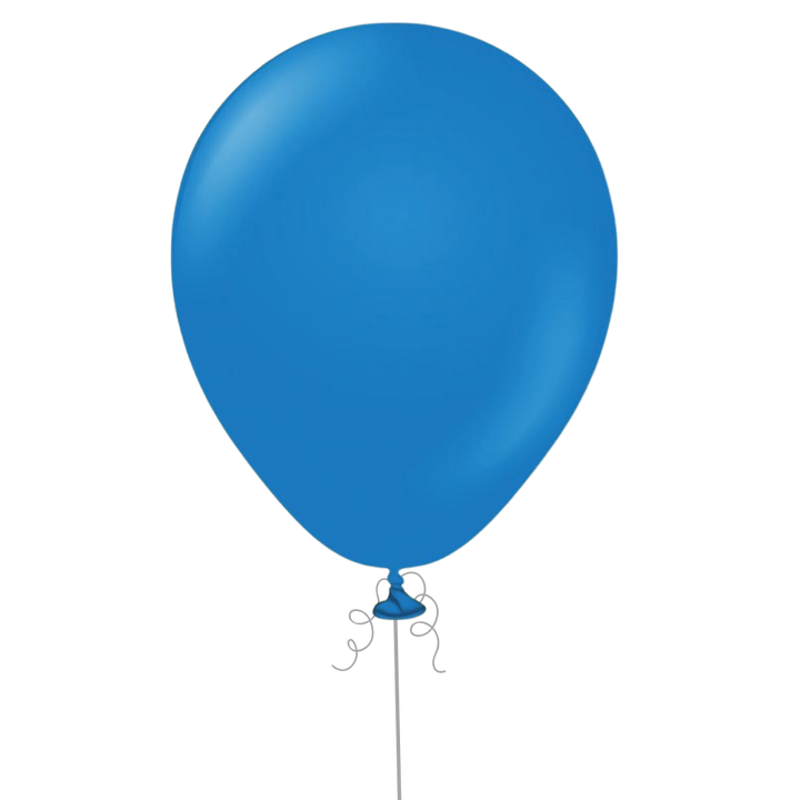 Blue Latex Balloon, 12in