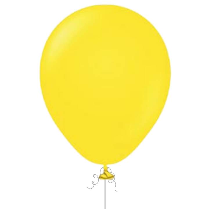 Bright Yellow Latex Balloon, 12in