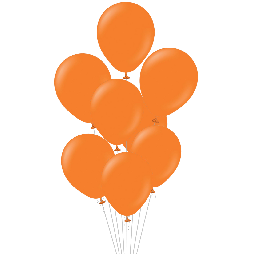 Orange Latex Balloon, 12in