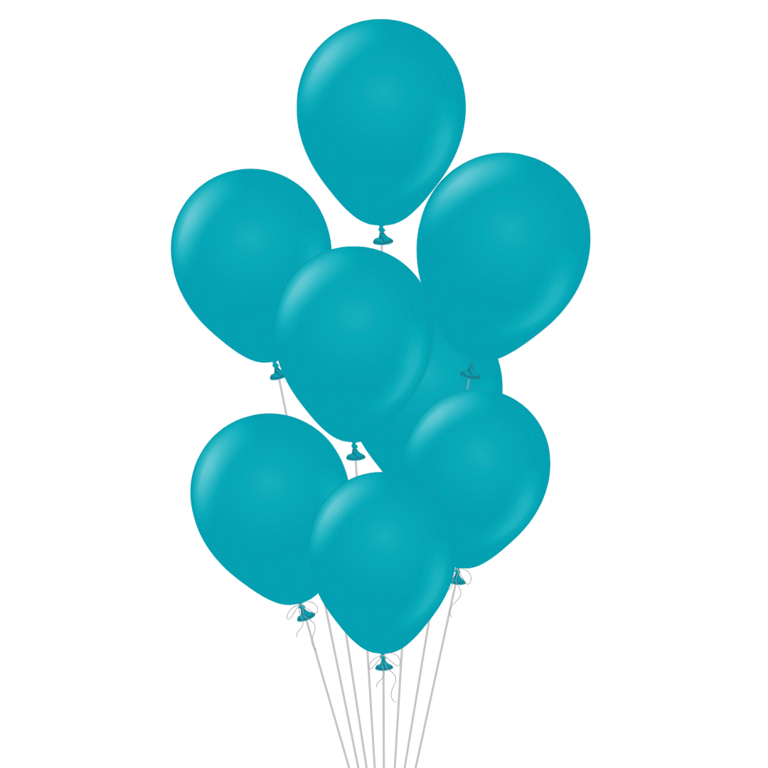 Turquoise Latex Balloon, 12in