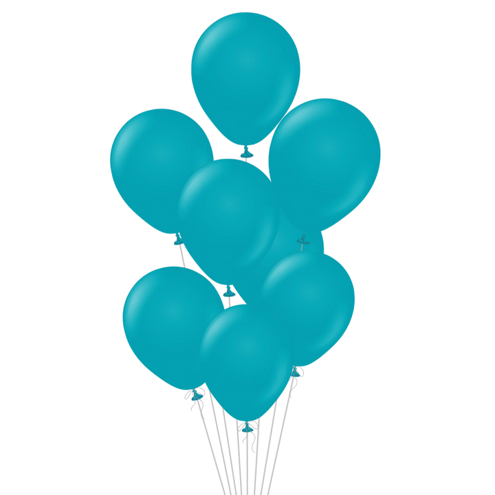 Turquoise Latex Balloon, 12in