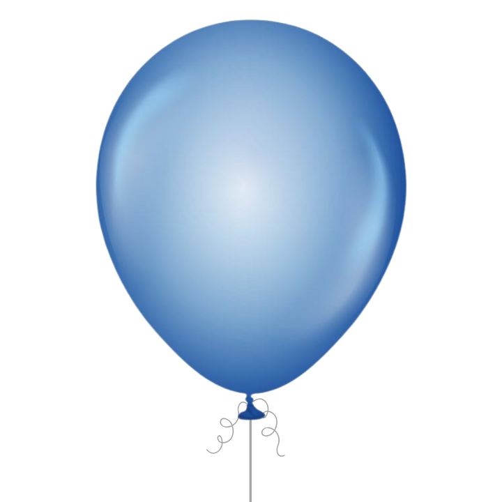 Blue Latex Balloon, 12in