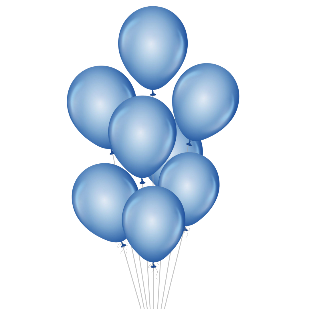 Blue Latex Balloon, 12in