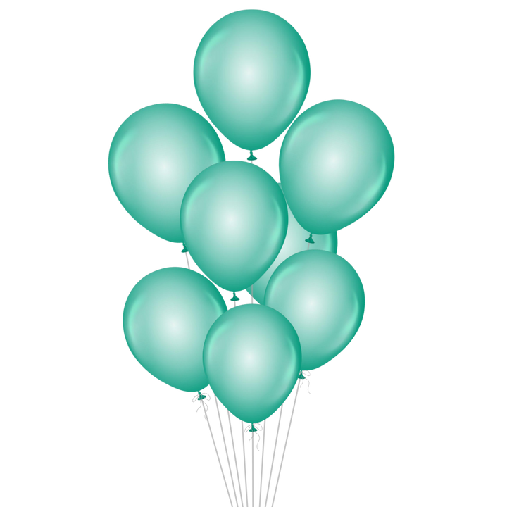 Turquoise Latex Balloon, 12in
