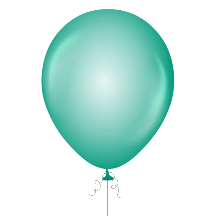Turquoise Latex Balloon, 12in