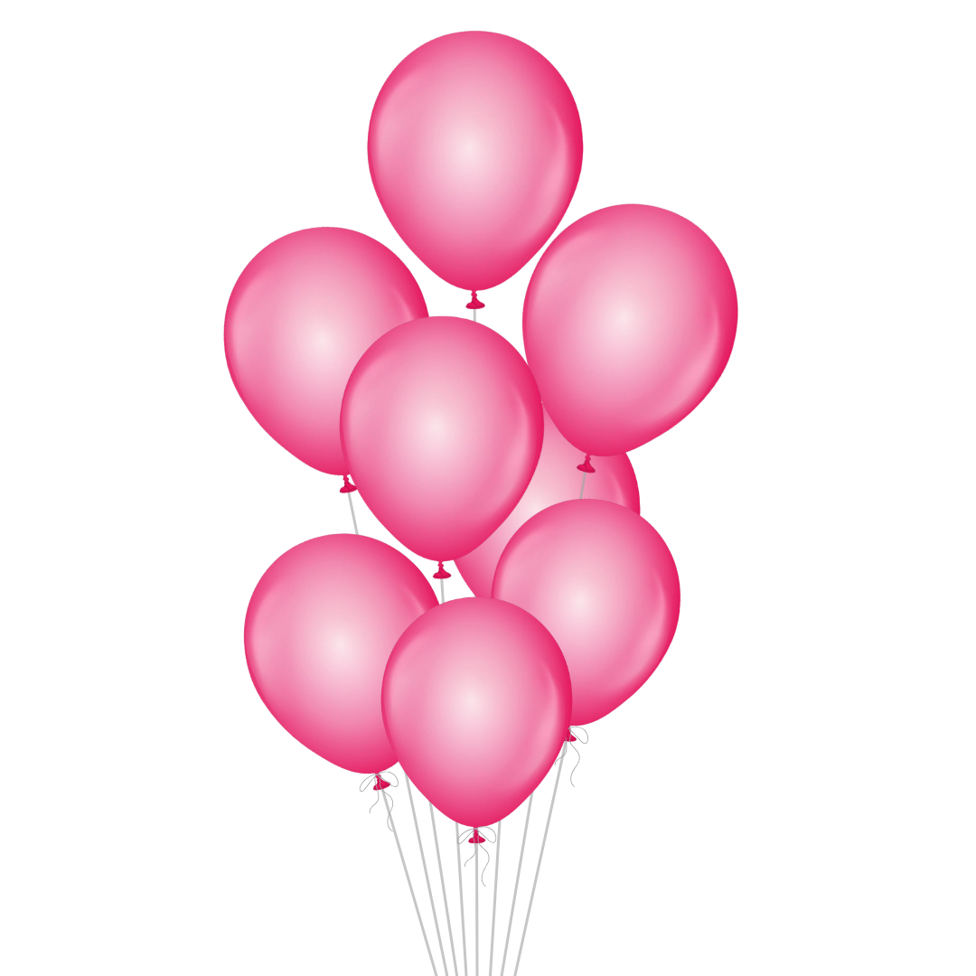 Fuchsia Latex Balloon, 12in