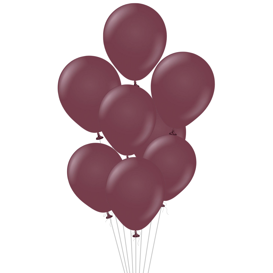 Dark Burgundy Latex Balloon, 12in