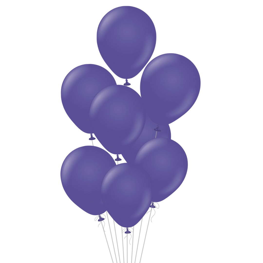 Violet Latex Balloon, 12in