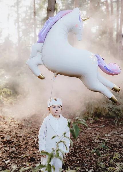 Giant Multicolor Unicorn Foil Balloon, 44in