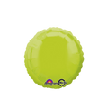 Kiwi green foil balloon round shiny for birthday from Parte Haus party supply store in Bethesda Maryland