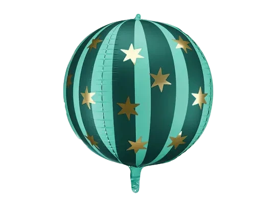 Green Starry Ball Foil Balloon, 30in