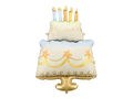 Multicolor Two Tiered Cake Shape Foil Balloon, 41in