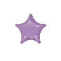 Lavender star foil balloon with shiny surface for baby shower theme from Parte Haus party supply store in Bethesda MD