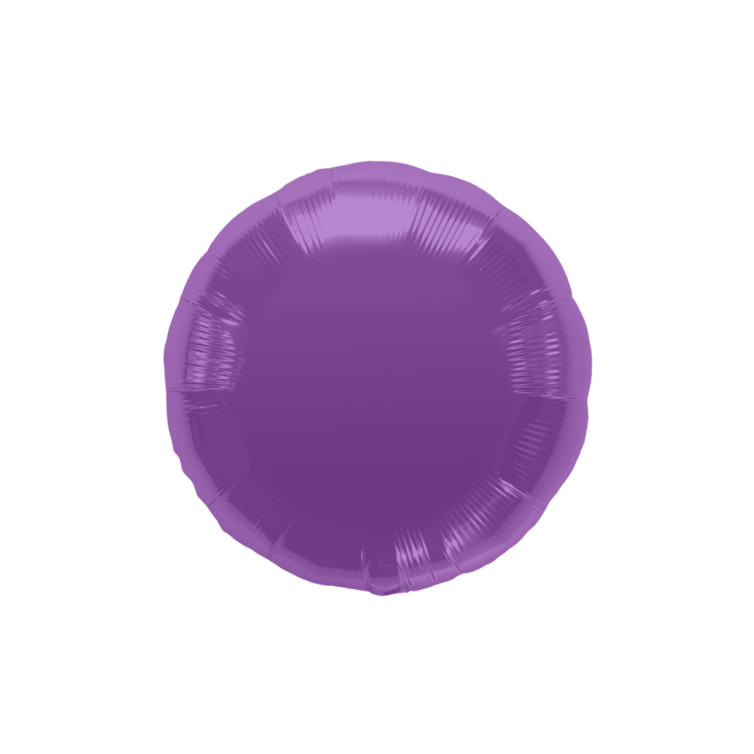 Lilac foil balloon round shiny design birthday party from Parte Haus party supply store in Bethesda MD