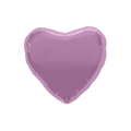 Lilac heart foil balloon shiny decor for birthday or celebration from Parte Haus party supply store in Bethesda MD