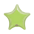 Lime green star foil balloon shiny five point shape birthday theme from Parte Haus party supply store in Bethesda MD