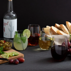 Clear Stemless Wine Goblets - 6 pcs