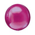 Magenta orbz foil balloon round shiny for Barbie theme from Parte Haus party supply store in Bethesda MD