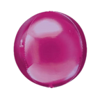 Magenta orbz foil balloon round shiny for Barbie theme from Parte Haus party supply store in Bethesda MD