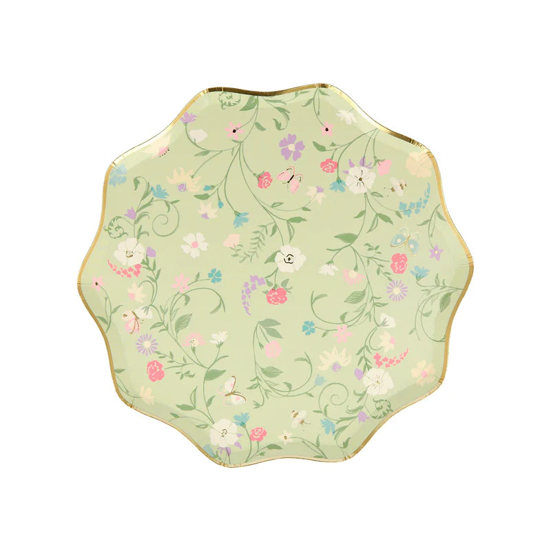 Floral Meri Meri x Laduree Paris Small Appetizer Dessert Plates