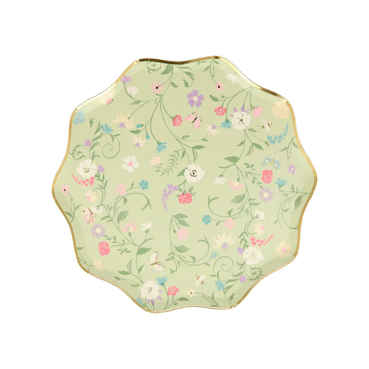 Floral Meri Meri x Laduree Paris Small Appetizer Dessert Plates