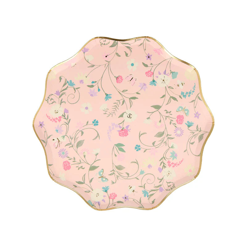 Floral Meri Meri x Laduree Paris Small Appetizer Dessert Plates